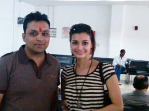 VIKASH JI WITH DIA MIRZA