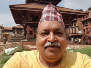 Vimalji at Nepal Temple on a Vastu Visit