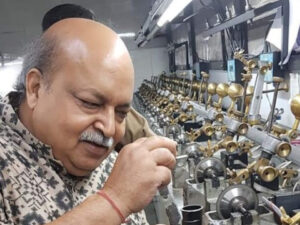 Vimalji in a Diamond factory for vastu